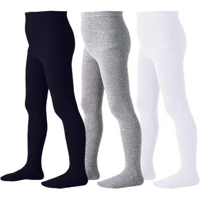 Jormatt Girls Tights Seamless Toddler Cotton Leggings Stockings Pantyhose Age 2-8y
