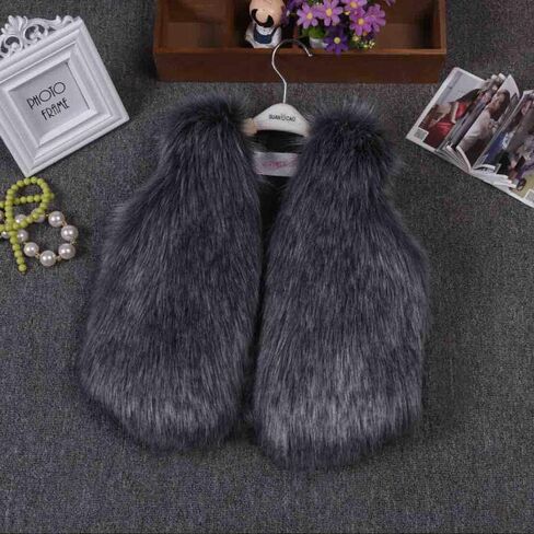 benetia Girls Boys Faux Fur Vest Coat in Saudi Arabia