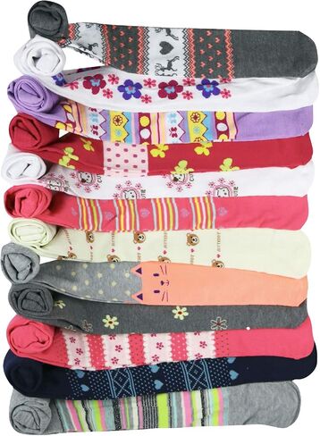 ToBeInStyle Girl’s Classic Pull-On Assorted Warm Winter Tights in Saudi Arabia