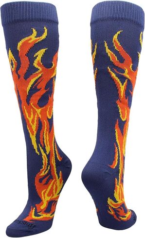 جوارب MadSportsStuff Softball مع لهب - للفتيات والأولاد والنساء والرجال in Kuwait