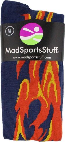 جوارب MadSportsStuff Softball مع لهب - للفتيات والأولاد والنساء والرجال in Kuwait