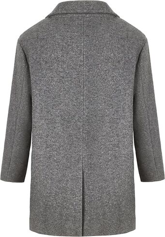 WULFUL Boys Wool Coat Single Breasted Trench Coat Winter Pea Coat in Kuwait