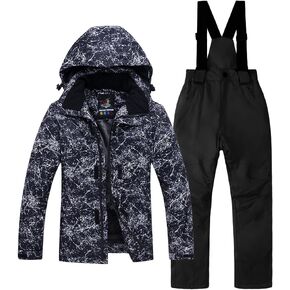 Mokitoni kids snowsuit ski suit pants jacket waterproof snowbibs for boys girls raincoat in Saudi Arabia