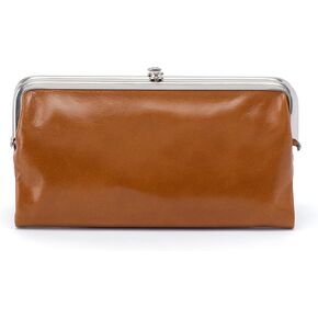 HOBO Lauren Clutch Wallet - Soft Leather Construction with Kiss Lock Closure, Interior Zipper Pocket, and Card Slots in Saudi Arabia