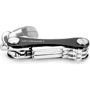 KeySmart Classic - Compact Key Holder and Keychain Organizer (up to 14 Keys, Black)