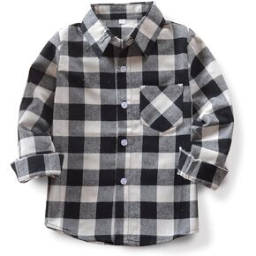 Phorecys Girls' Plaid Flannel Shirt Long Sleeve Button Down Buffalo Checkered Shirt 2T-10 Years in Saudi Arabia