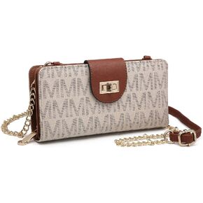 MKP COLLECTION Women Fashion Small Crossbody Shoulder Bag Cell Phone Zip Wallet Purse and Handbags Clutch Credit Card Holder with Chain Strap