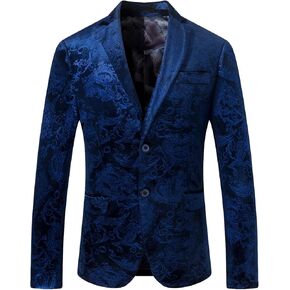 SuiSional Men's Luxury Dress Slim Fit Tuxedo Suit Jacket and Stylish Blazer