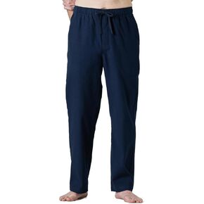LAPASA Men's Pajama Pants 100% Cotton Flannel Plaid Lounge Soft Warm Sleepwear Pants PJ Bottoms Drawstring and Pockets M39