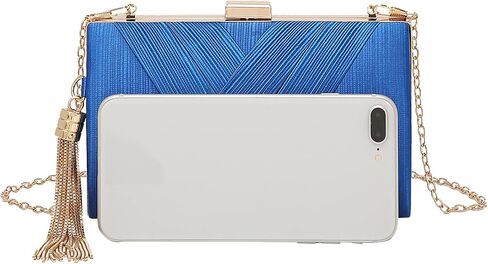 Women's Elegant Tassel Pendant Silk Evening Bag Clutch Purse for Bride Wedding Prom Night Out Party in Saudi Arabia