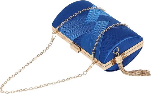 Women's Elegant Tassel Pendant Silk Evening Bag Clutch Purse for Bride Wedding Prom Night Out Party in Saudi Arabia