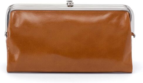 محفظة HOBO Lauren Clutch - هيكل من الجلد الناعم مع قفل قبلة للإغلاق، وجيب داخلي بسحاب، وفتحات للبطاقات in Saudi Arabia