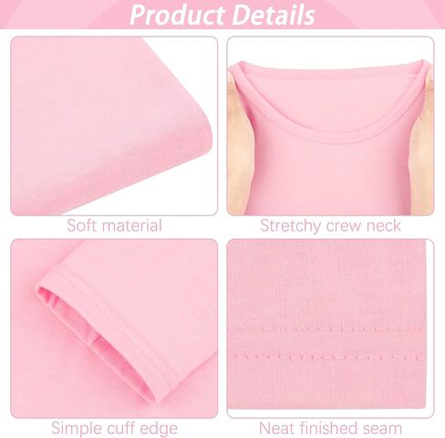 Cooraby 5 Pack Girls Long Sleeve Tees Girls' Soft T-Shirts Kids Basic Crewneck T-Shirts Top for Teen Youth Girls, 2T-16Y in Saudi Arabia