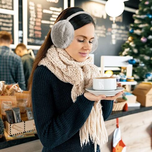 MADHOLLY 2 Pack Adjustable Faux Fur Earmuffs- Soft Warm Ear Muffs for Winter Women Men in Kuwait