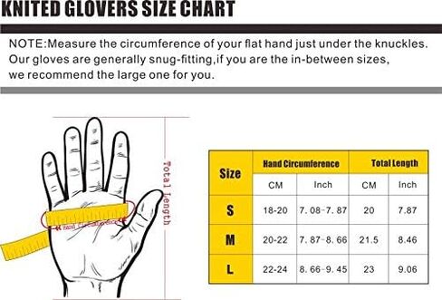 rifix 2-pairs Winter Knit Gloves, Touchscreen Warm Soft Elastic Thickened Cuff, Anti-Slip Silicone Gel Gloves for Women Men in Saudi Arabia