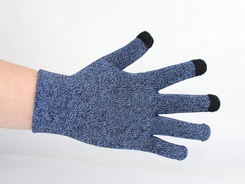 rifix 2-pairs Winter Knit Gloves, Touchscreen Warm Soft Elastic Thickened Cuff, Anti-Slip Silicone Gel Gloves for Women Men in Saudi Arabia