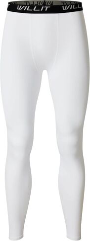 Willit Boys' Leggings Quick Dry Youth Compression Pants Basketball Sports Tights Kids Base Layer in Kuwait