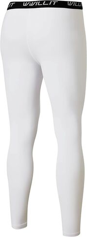 Willit Boys' Leggings Quick Dry Youth Compression Pants Basketball Sports Tights Kids Base Layer in Kuwait