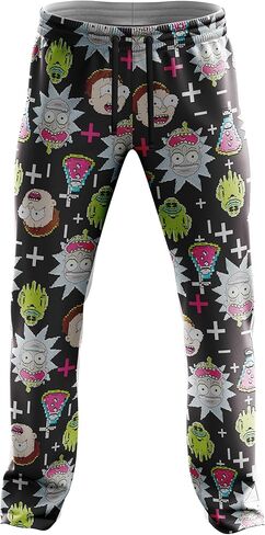 RICK AND MORTY mens 3-pc Lounge Set in Box With T-shirt, Pants and Socks With Multiple Print Options in Sizes S-m-l-xl in Saudi Arabia