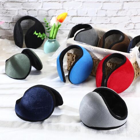 Liitrsh 24 Pcs Fleece Ear Warmers Classic Multicolor Winter Earmuffs Wrap Outdoor Windproof Winter Ear Muffs Ear Covers for Winter Men Women Unisex, 8 Colors in Saudi Arabia