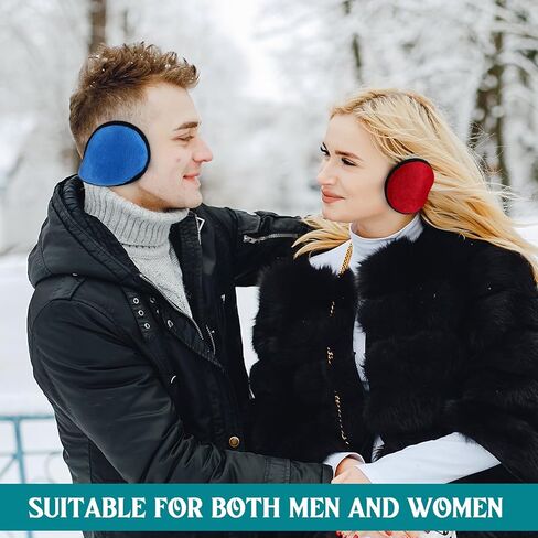 Liitrsh 24 Pcs Fleece Ear Warmers Classic Multicolor Winter Earmuffs Wrap Outdoor Windproof Winter Ear Muffs Ear Covers for Winter Men Women Unisex, 8 Colors in Saudi Arabia