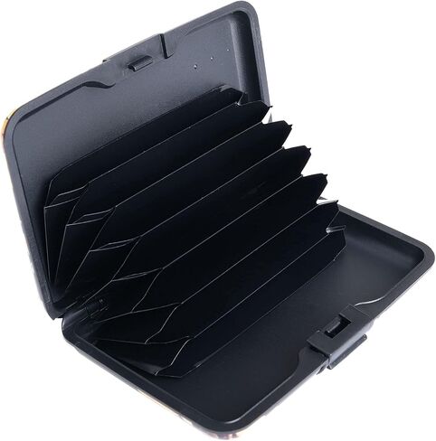 Aluminuml Credit Cards Holder Mini Credit Card Wallet RFID Blocking Slim Metal Hard Case for Women Men -Bird in Kuwait