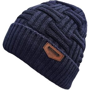 Loritta Winter Hat Warm Knitted Thick Baggy Slouchy Beanie Skull Cap Men Gifts