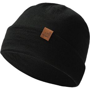 ACUSHLA 100% Merino Wool Cuff Beanie for Men & Women Knitted Winter Hat Unisex Watch Cap Skull Wrap for Cold Weather