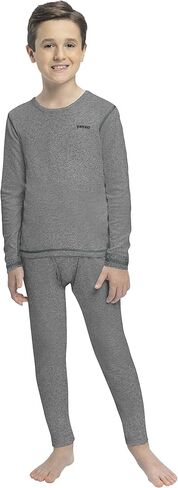 Thermal Underwear for Boys (Thermal Long Johns) Sleeve Shirt & Pants Set, Base Layer w/Leggings Bottoms Ski/Extreme Cold in Kuwait