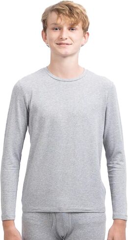 HEAT ULTRA Boys Thermal Lightweight Long Sleeve Crew Neck Top in Saudi Arabia