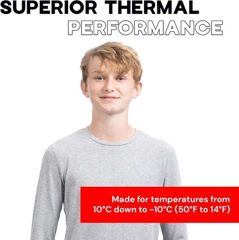 HEAT ULTRA Boys Thermal Lightweight Long Sleeve Crew Neck Top in Saudi Arabia