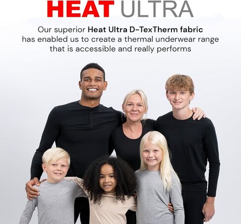 HEAT ULTRA Boys Thermal Lightweight Long Sleeve Crew Neck Top in Saudi Arabia