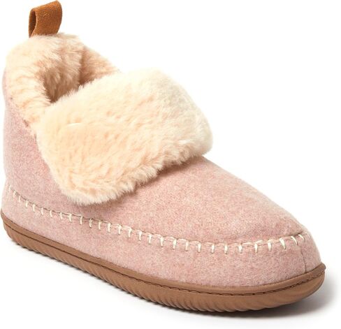 Dearfoams Women's Alpine Moritz Indoor/Outdoor Bootie Slipper in Saudi Arabia