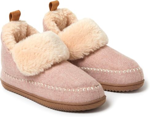 Dearfoams Women's Alpine Moritz Indoor/Outdoor Bootie Slipper in Saudi Arabia