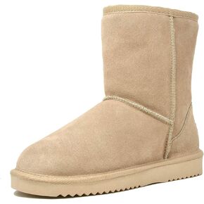 DREAM PAIRS Women's Shorty-New Mid Calf Winter Snow Boots