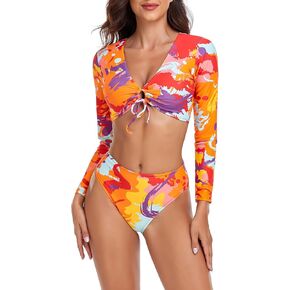 RELLECIGA Women's Long Sleeve Crop Set