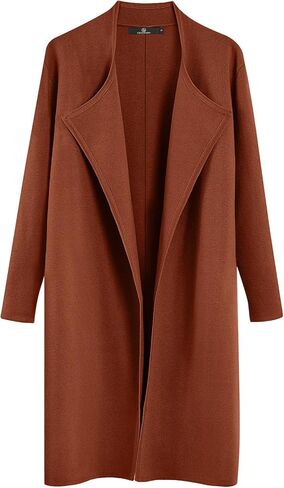 LILLUSORY Women's Long Wool Cardigan Sweaters Oversized Fall Dressy Coatigan Light Casual Jackets Knit Winter Coats in Kuwait