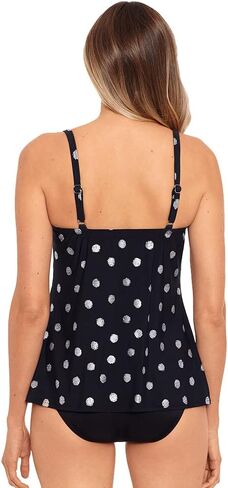 ملابس سباحة نسائية مقاس كبير من Miraclesuit Pizzelles Love Knot Tummy Control Underwire Bra Tankini Top in Kuwait