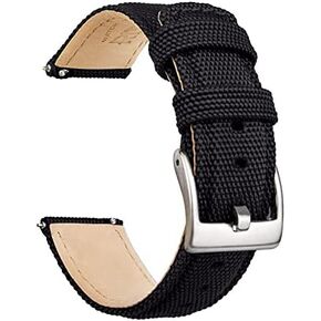 حزام ساعة Ritche Sailcloth سريع الإصدار متوافق مع ساعة Samsung Galaxy Watch 6 Band Classic 43mm 47mm 40mm 44mmTimex / Seiko/Fossil/Citizen Watch Bands للرجال والنساء in Kuwait