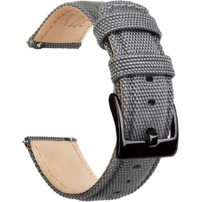 Ritche Christmas Gift Sailcloth Watch Band Quick Release Watch Strap Compatible with Samsung Galaxy Watch 6 Classic 43mm 47mm 40mm 44mmTimex / Seiko / Fossil / Citizen for Men Women, White Elephant Gifts, Stocking Stuffers for Men in Saudi Arabia