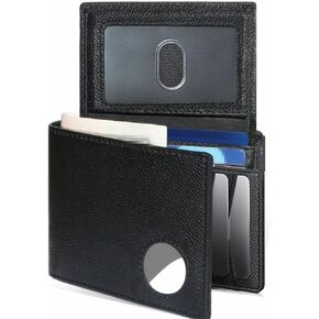 محفظة E KAINI Air Tag للرجال، محفظة جلدية أصلية للرجال محفظة RFID مع 3 نافذة لبطاقة الهوية و11 صندوق هدايا لحمل البطاقات (بطاقة هوية غير متضمنة) in Saudi Arabia