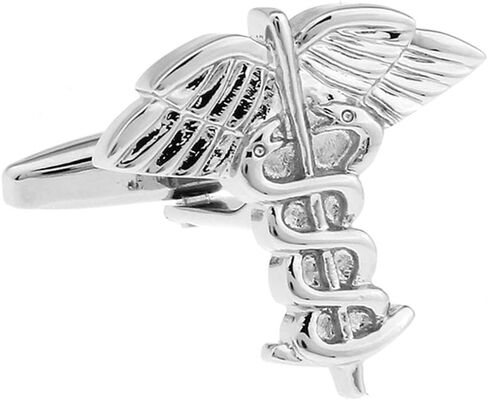 Doctor Caduceus Asclepius MD Physician Surgeon Nurse RN Medical Medicine Pair Cufflinks in Saudi Arabia