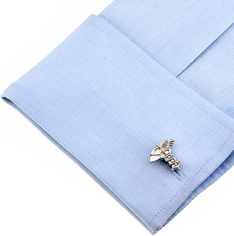 Doctor Caduceus Asclepius MD Physician Surgeon Nurse RN Medical Medicine Pair Cufflinks in Saudi Arabia