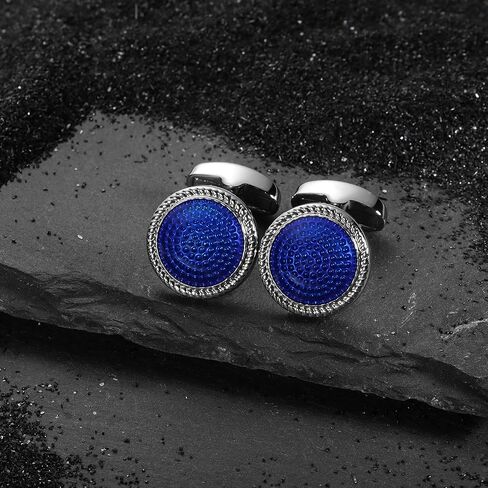 HAWSON Mens Cufflinks and Tuxedo Studs Set in Gift Box, Easy to Wear, Gifts or Jewelry for Men, Wedding Accessories, Designed in Kuwait