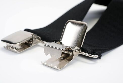Linemoon Suspenders for Men Heavy Duty, 2 Inch Wide Adjustable Elastic X Back Suspender in Kuwait