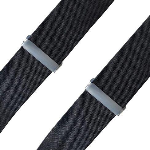 Linemoon Suspenders for Men Heavy Duty, 2 Inch Wide Adjustable Elastic X Back Suspender in Kuwait