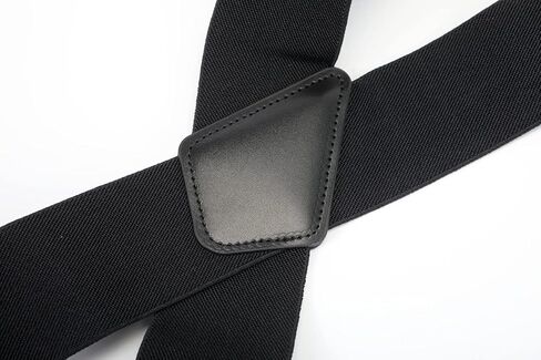 Linemoon Suspenders for Men Heavy Duty, 2 Inch Wide Adjustable Elastic X Back Suspender in Kuwait