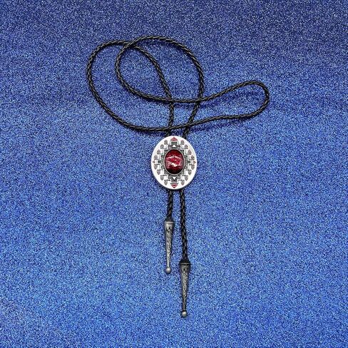 JPJZY BRBAM Oval Shape Totem Element Bolo Tie Native American Indian Art Bolo Necktie Necklace in Kuwait