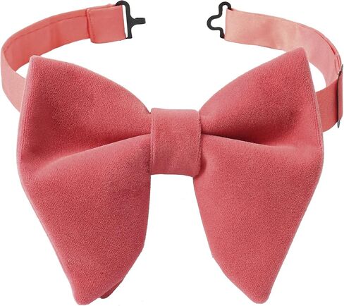 PACGOTH Bow Ties for Men, Men’s Pre-Tied Bow Ties, Velvet Bow Ties for Men, Adjustable Oversized Tuxedo Bow Tie With Gift Box in Kuwait