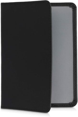 kwmobile Registration and Insurance Holder - Car Document Holder for Vehicle Documents and Cards - PU Leather - Black in Saudi Arabia